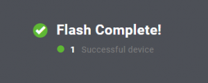 Flash complete